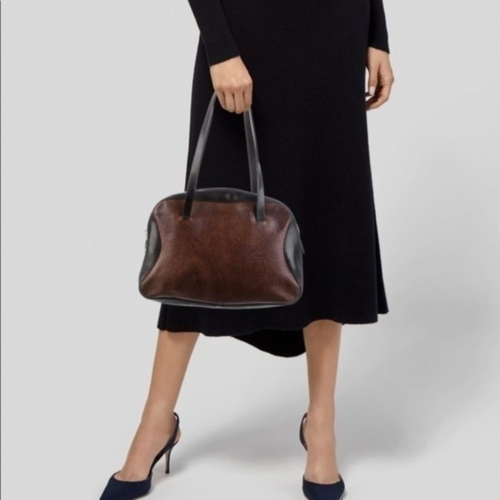 ETRO LEATHER PAISLEY BAG